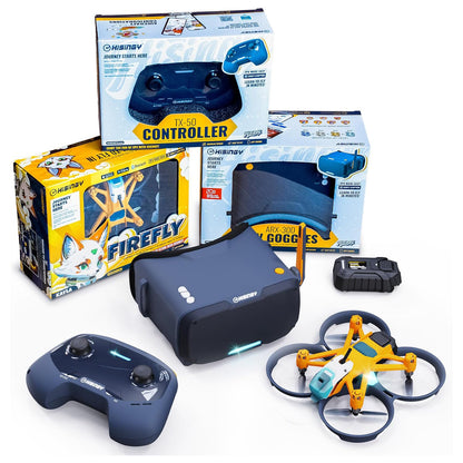 HISINGY Firefly FPV Drone Kit RTF with FPV Goggles and Controller