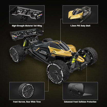 RIAARIO 1/10 Scale 4WD Brushless RC High-Speed Monster Truck Ready-to-Run Waterproof All-Terrain