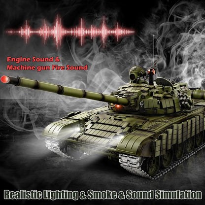 Supdex 1/16 Soviet T-72 Ready-to-Run RC Battle Tank with Metal Upgrades