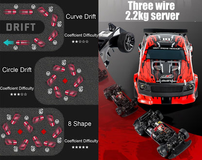 WPL D12 1/10 2WD Ready-to-Run RC Drift Car with Gyroscope