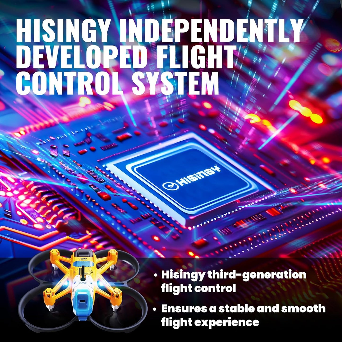 HISINGY Firefly FPV Drone Kit RTF with FPV Goggles and Controller