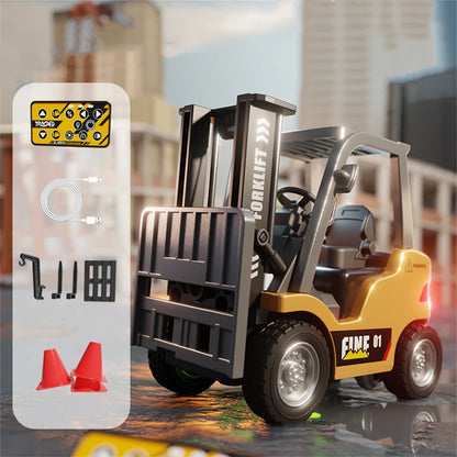 TRASPED HG-4-243 Ready to Run 1/64 2.4G Mini RC Alloy Forklift with App Control and LED Lights