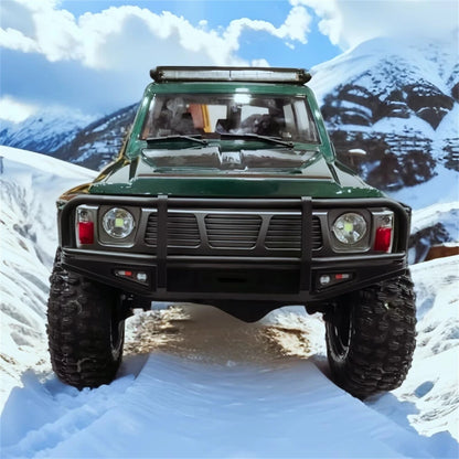 YIKONG YK4107 PRO 1/10 2.4G 4WD Brushless RC Rock Crawler with Tank Turn and LED Lights
