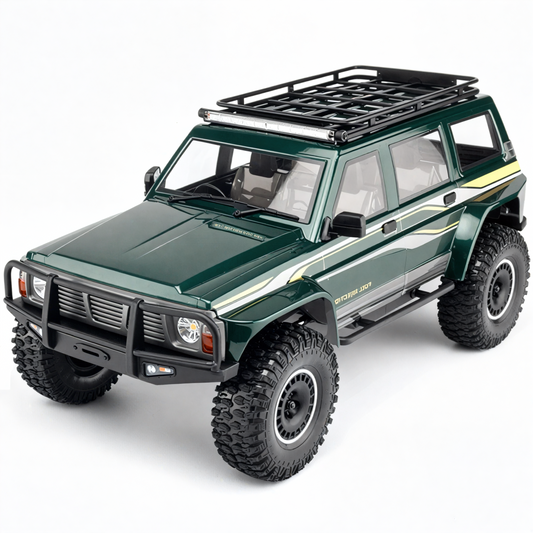 YIKONG YK4107 PRO 1/10 2.4G 4WD Brushless RC Rock Crawler with Tank Turn and LED Lights