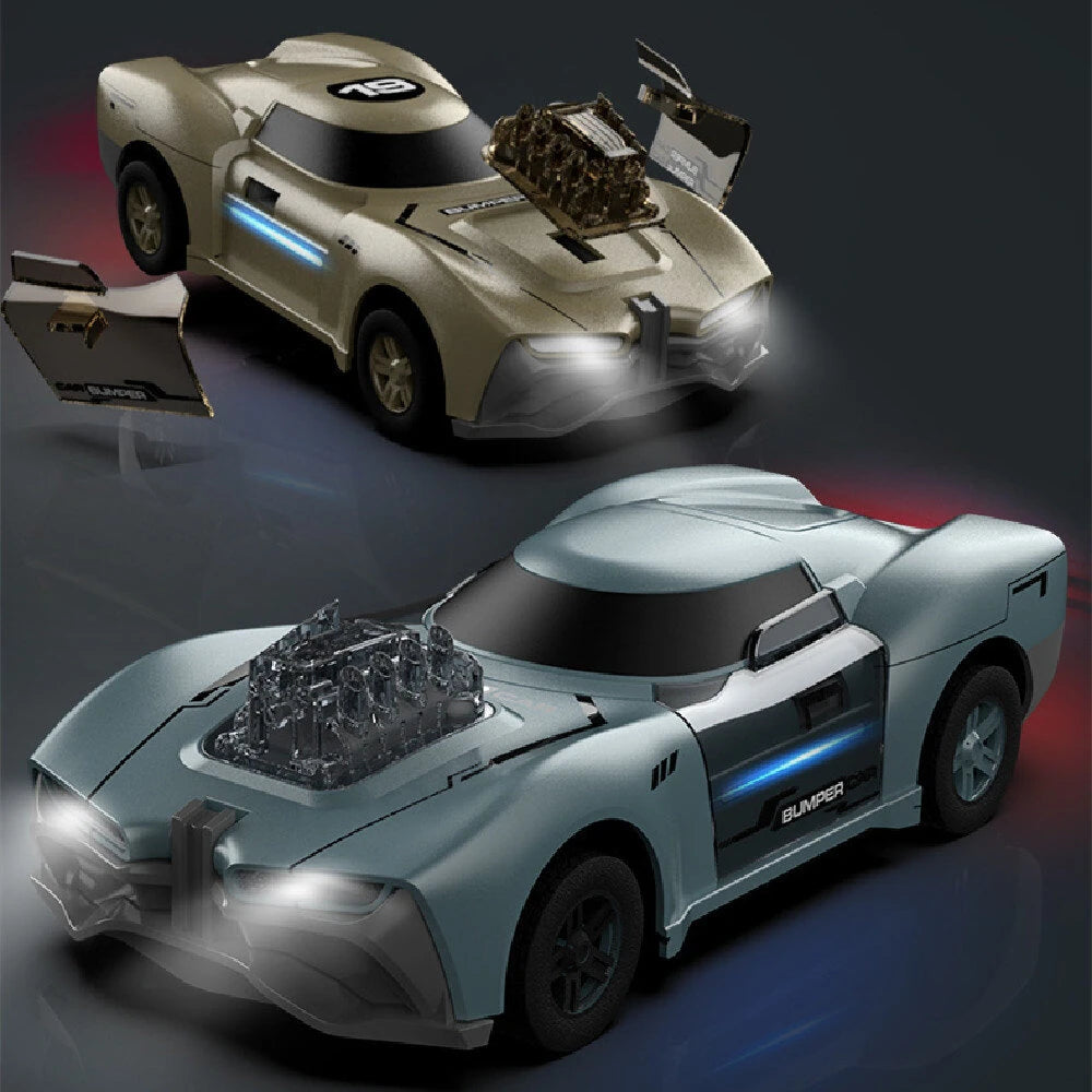 Crazon PZ24241A 1/24 Scale 2WD Brushed RC Battle Cars Set - Crash Racing Dual Pack Ready-to-Run with LED Lights