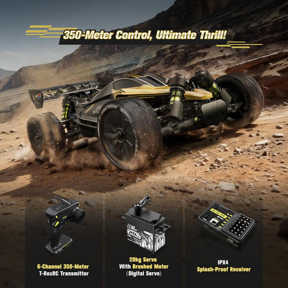 RIAARIO 1/10 Scale 4WD Brushless RC High-Speed Monster Truck Ready-to-Run Waterproof All-Terrain