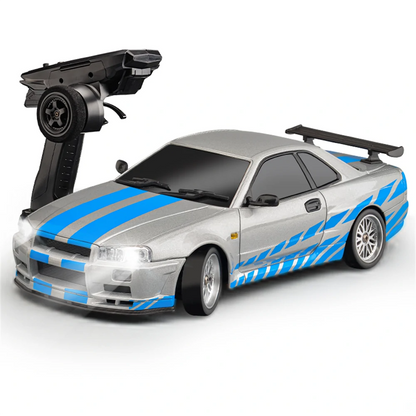 LDRC 1899 1/18 2WD Ready-to-Run RC Drift Car Nissan GTR R34 with Gyro