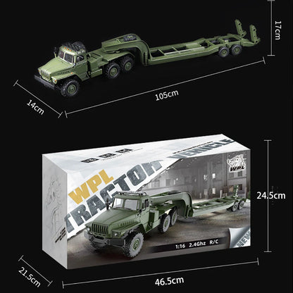 WPL B36-3 Ural 1/16 Scale 6WD Military Truck with Trailer – Ready-to-Run Rock Crawler