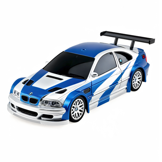Mini RC Drift Car 1/43 4WD Ready to Run with BMW 3 Series-Inspired Body and LED Lights