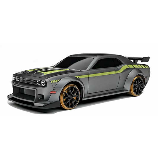 FLYCOLOR Turbo Racing 1:76 C65 Drift RC Car with Gyro RTR – Grey