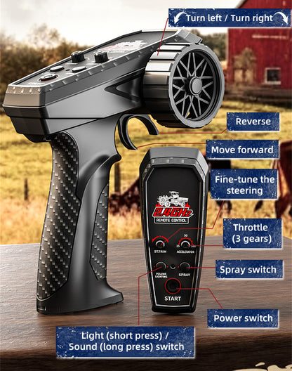 JJRC C8836-YW 1/12 Scale 4WD RC Tractor – Full-Proportional RTR Farm Simulator