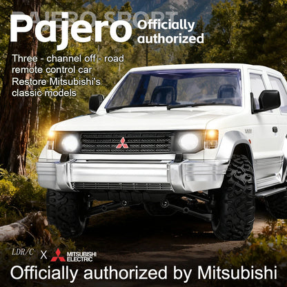 LDRC 1/14 Mitsubishi Pajero V24WG (1992) 4WD Climbing RC Truck – Dual-Speed, Metal Gears