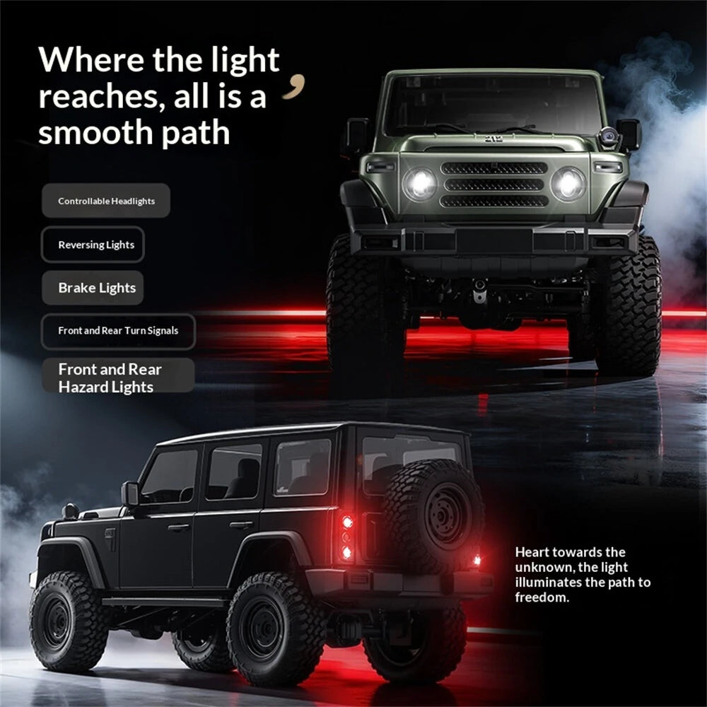 MNRC MN212 T01 BAIC Official Licensed 1/12 Scale 4WD Brushed RC Rock Crawler Ready-to-Run with LED Lights