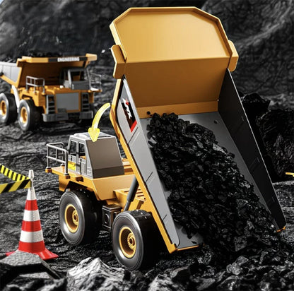 ZMX Z6834YG 1/18 Scale 8CH RC Construction Mining Dump Truck – Ready-to-Run with Lights & Sound