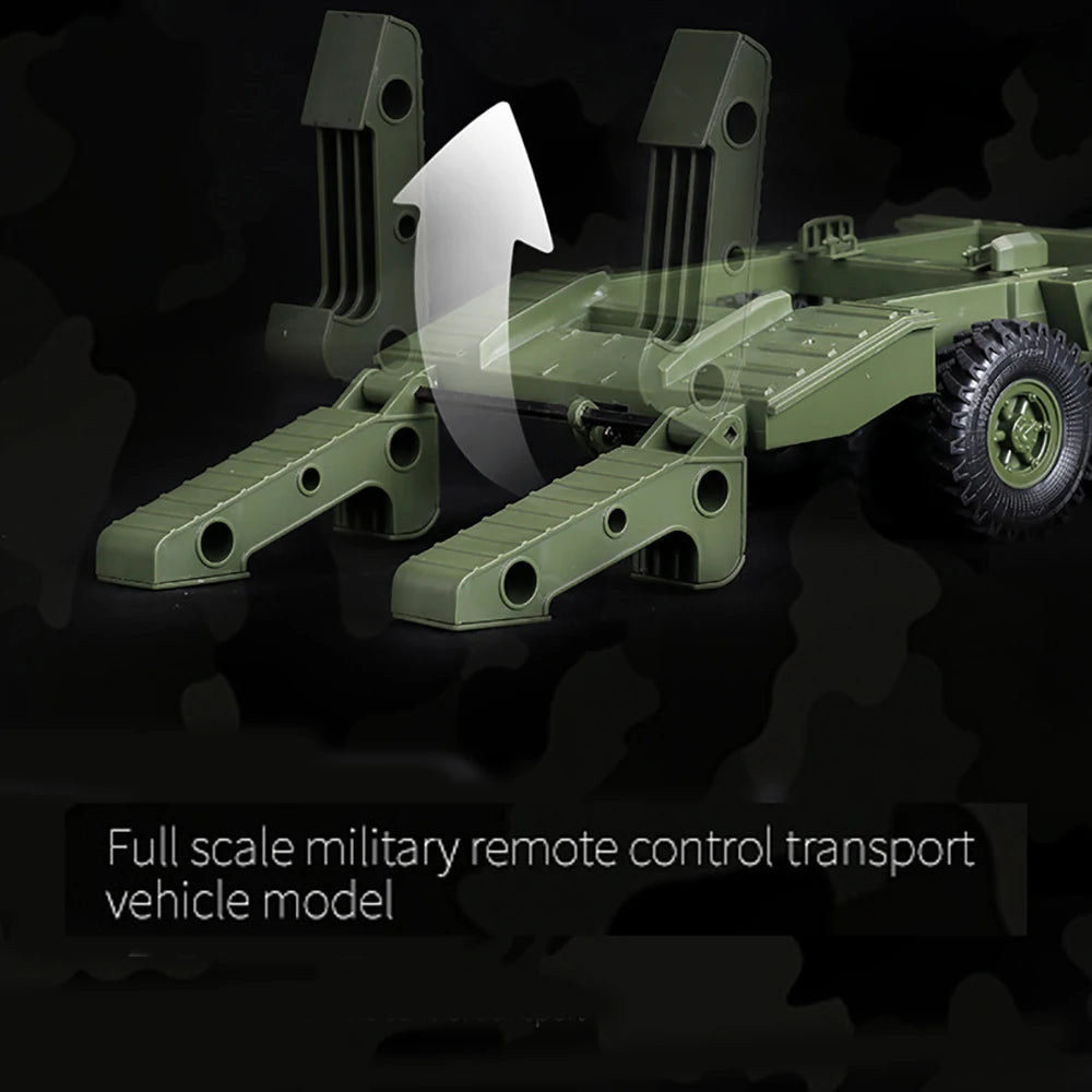 WPL B36-3 Ural 1/16 Scale 6WD Military Truck with Trailer – Ready-to-Run Rock Crawler