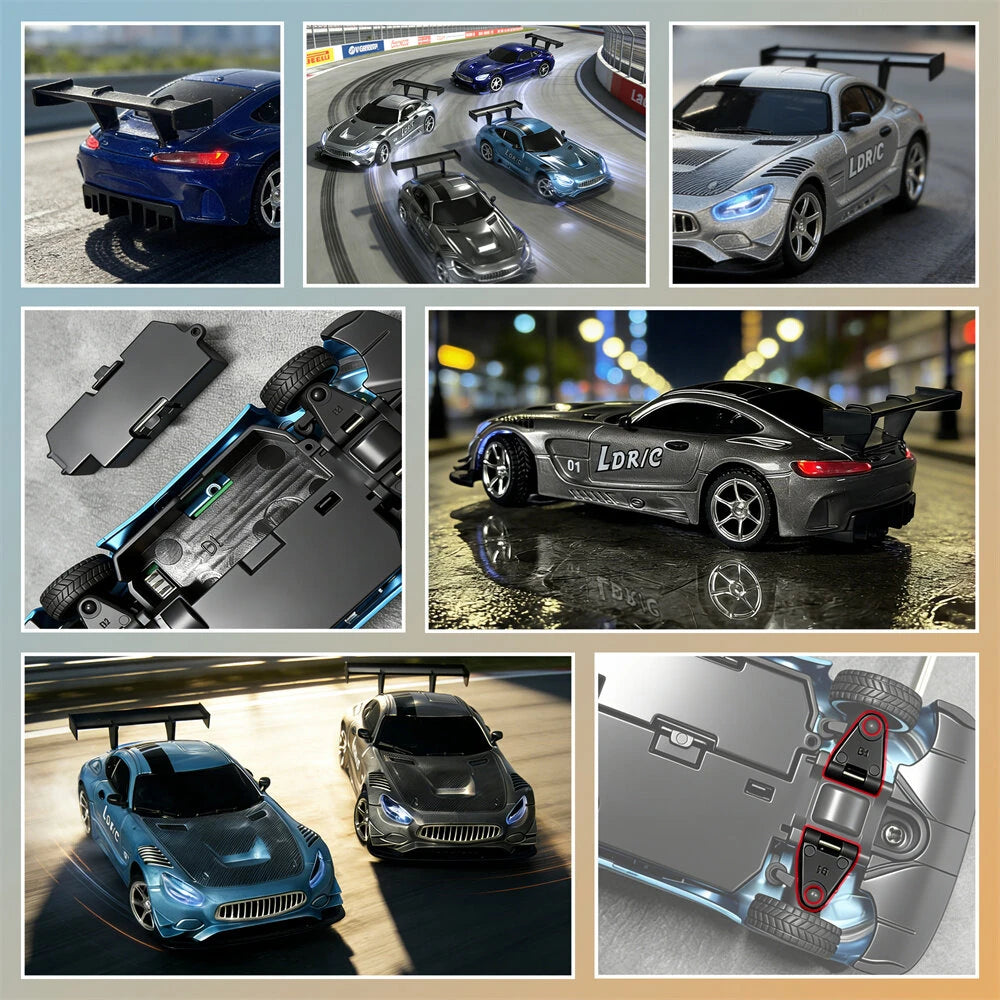 LDRC 4301 1/43 4WD RTR AMG GTR Drift RC Car with Gyro