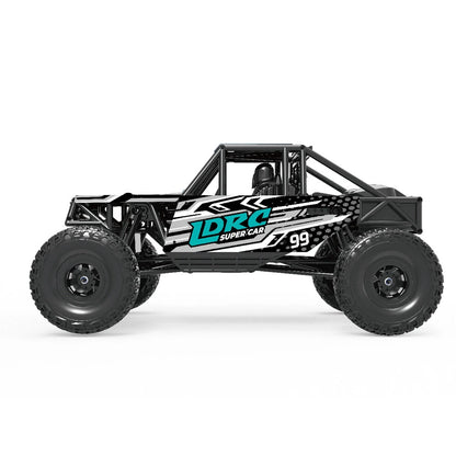 LDRC 18499 1/18 4WD Ready to Run Rock Crawler with Pipe Rack and LED Lights