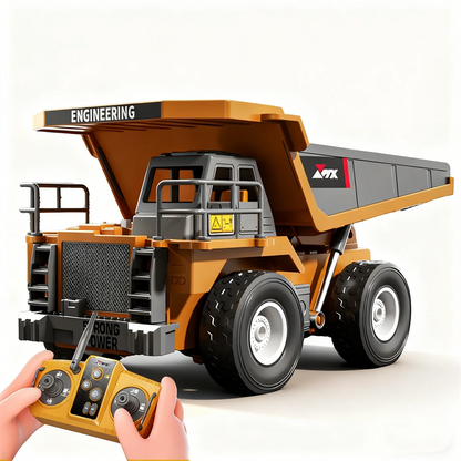 ZMX Z6834YG 1/18 Scale 8CH RC Construction Mining Dump Truck – Ready-to-Run with Lights & Sound