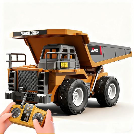 ZMX Z6834YG 1/18 Scale 8CH RC Construction Mining Dump Truck – Ready-to-Run with Lights & Sound