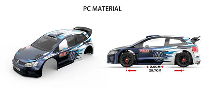 MJX Hyper Go Volkswagen Polo 10304 1/10 4WD Rally/Drift RC Car – Brushless High-Speed RTR