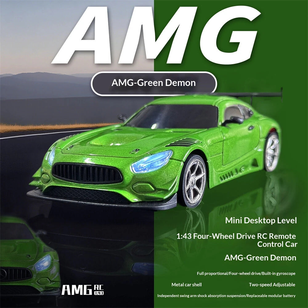 LDRC 4301 1/43 4WD RTR AMG GTR Drift RC Car with Gyro