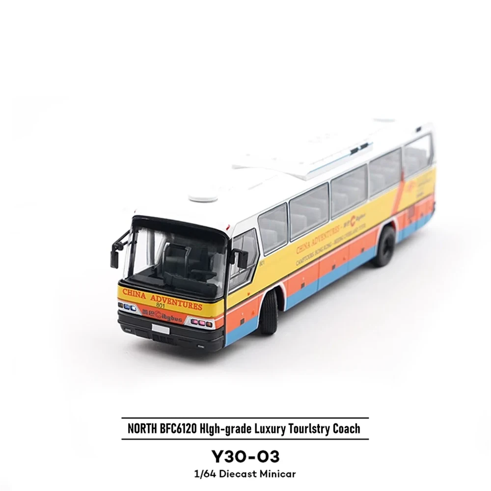Xcratoys 1/64 RC city bus front three-quarter view